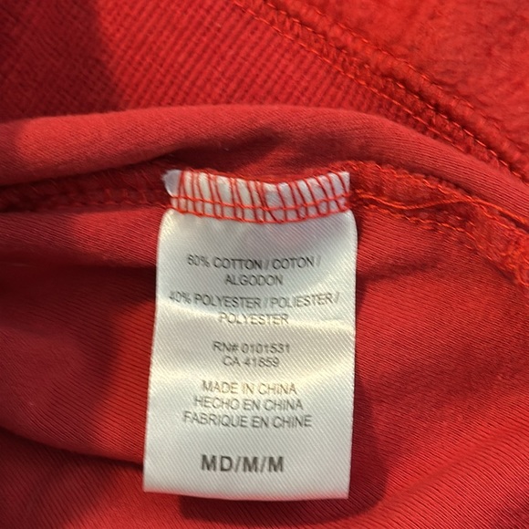 Coca-Cola “it’s the real thing” red fleece sweatshirt with hood and front pocket - Picture 5 of 5